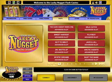 lucky nugget online casino flash